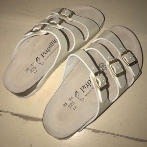 Pearl White Birkenstocks